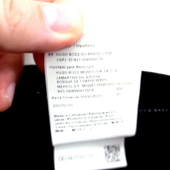 Hugo Boss Pasini Gray Flat Front Birdseye Wool Mid Rise Dress Pants 29/33 Lined - Picture 7 of 10